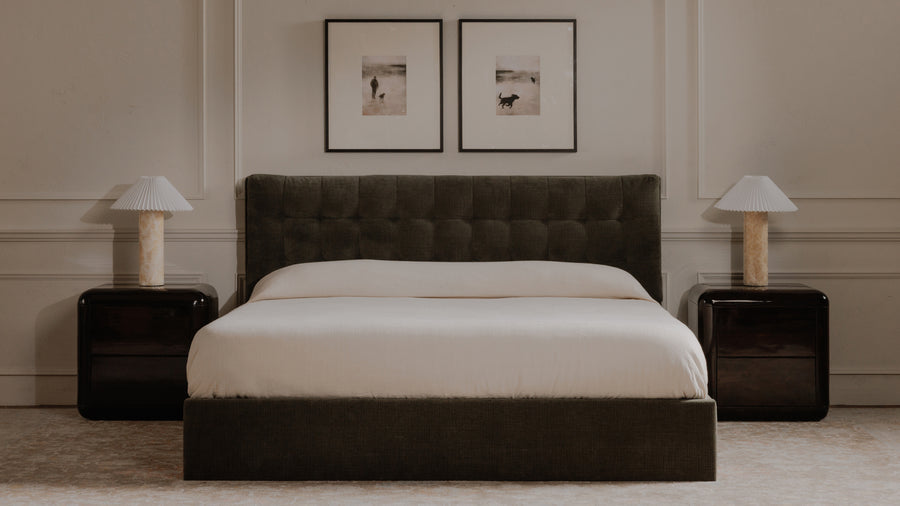 SEBASTIAN UPHOLSTERED STORAGE BED