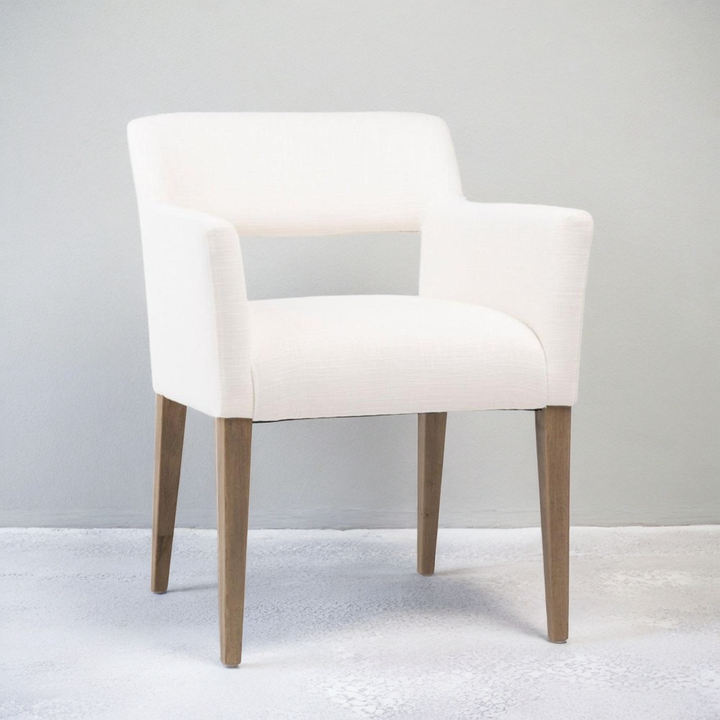 BOOKER DINING CHAIR: NATURAL WHITE