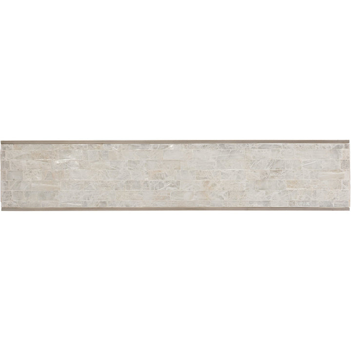 SELENITE STONE INLAY CONSOLE TABLE