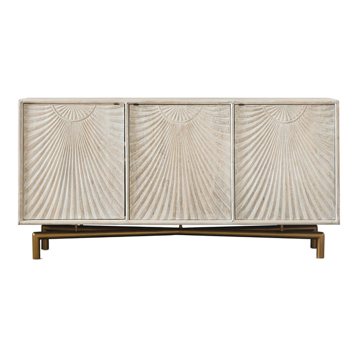 SENECA WHITE WASH MEDIA CREDENZA