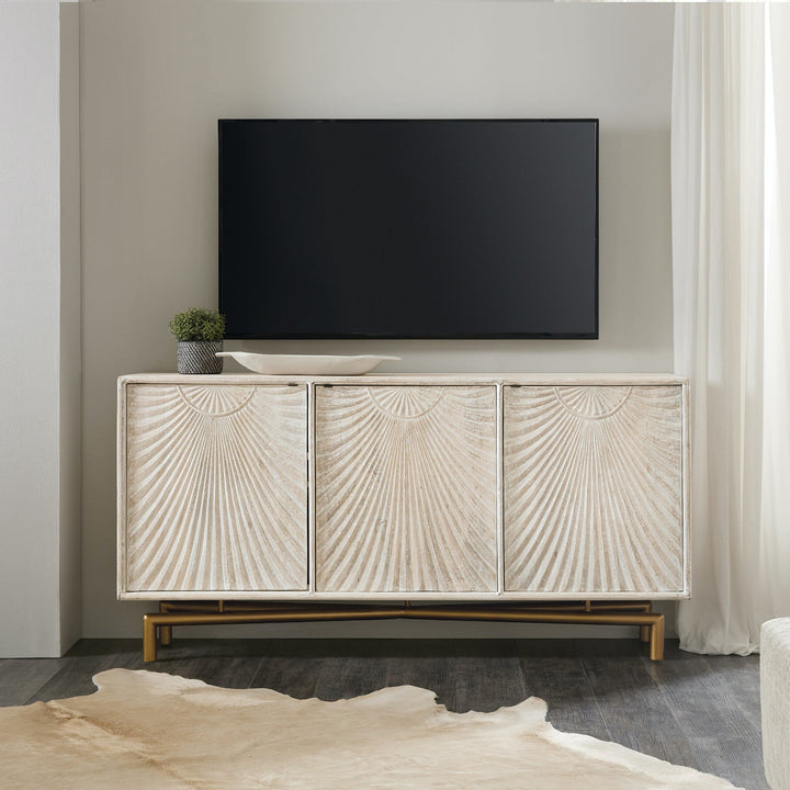 SENECA WHITE WASH MEDIA CREDENZA