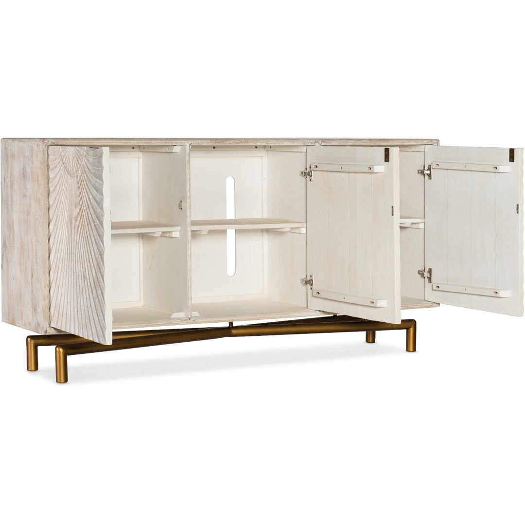 SENECA WHITE WASH MEDIA CREDENZA