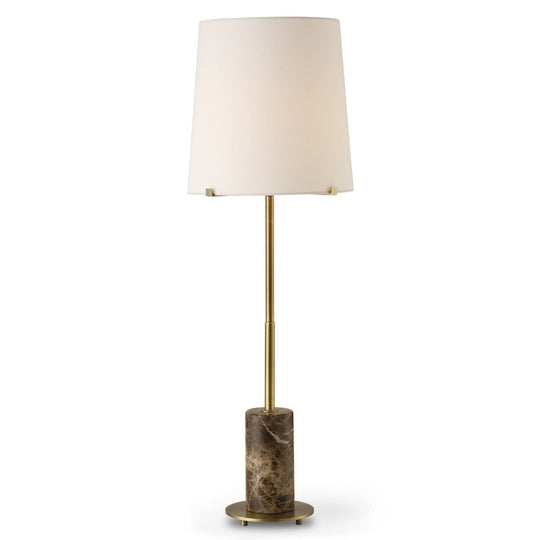 SEPIA BROWN MARBLE BUFFET LAMP