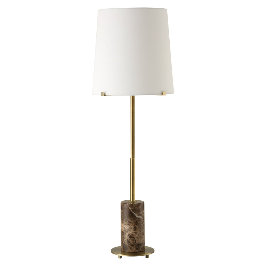 SEPIA BROWN MARBLE BUFFET LAMP