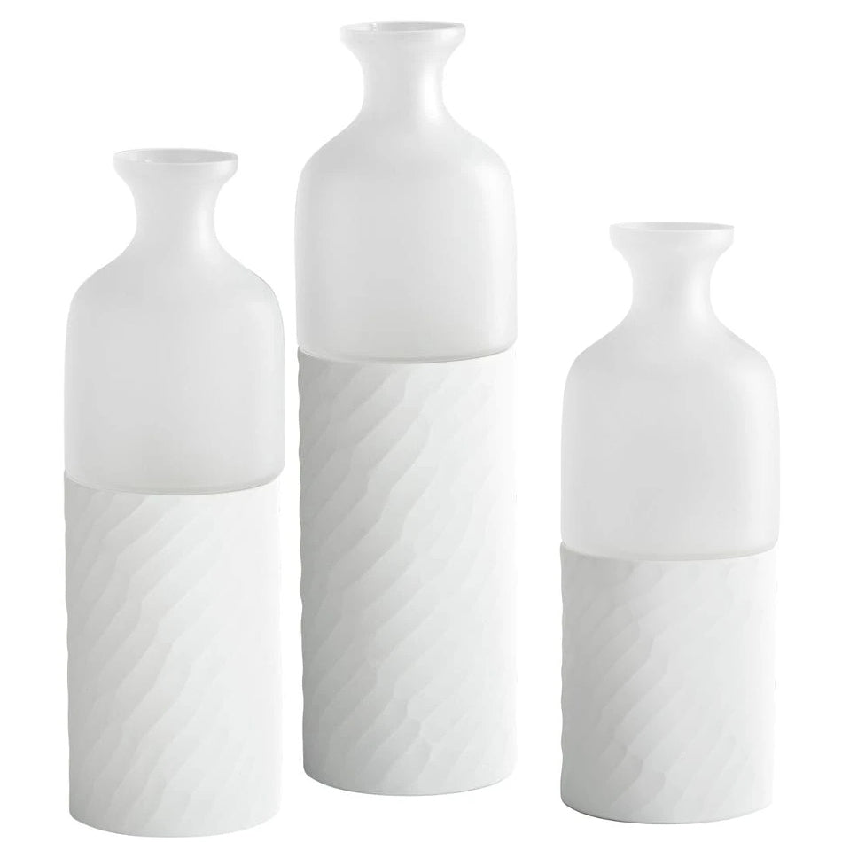 SERENO FROST WHITE VASES