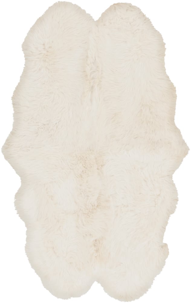 SHEEPSKIN HIDE RUG: WHITE