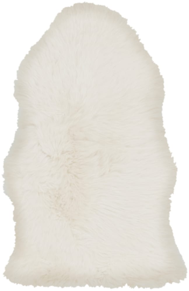 SHEEPSKIN HIDE RUG: WHITE