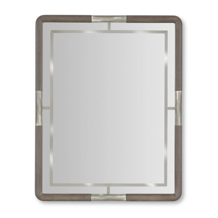 MODERN MOOD RECTANGLE METAL ACCENT MIRROR