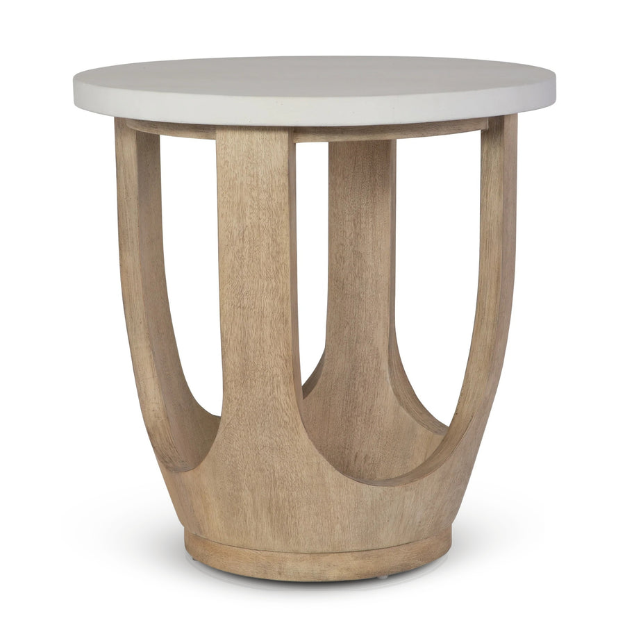 TATLI STONE TOP SIDE TABLE