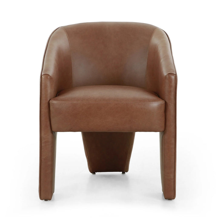 FAE DINING CHAIR - Chestnut Leather