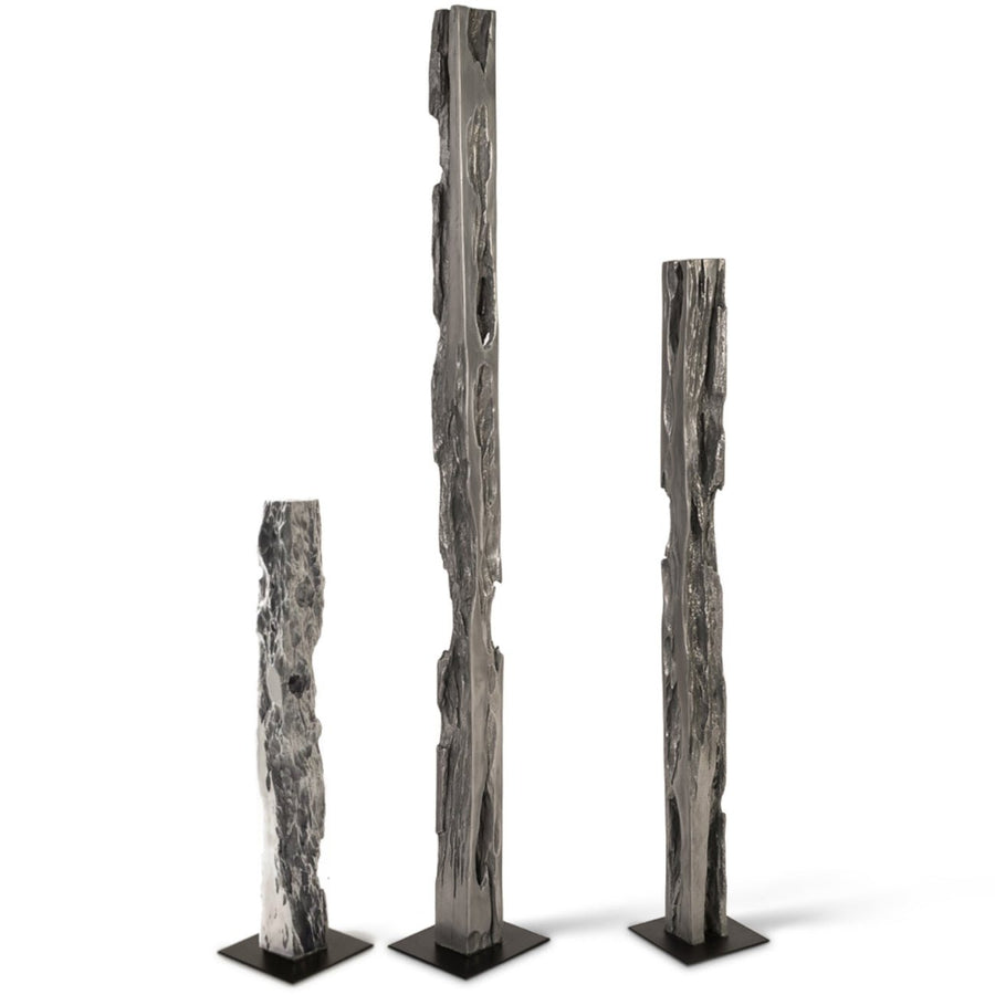 SILVER LEAF PLINTH FLOOR SCULPTURES