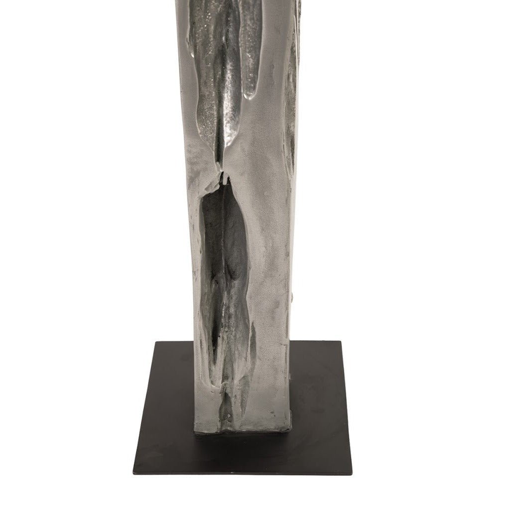 SILVER LEAF PLINTH FLOOR SCULPTURES