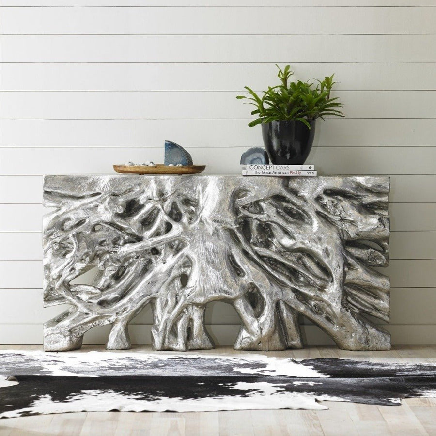 SILVER LEAF SQUARE ROOT CONSOLE