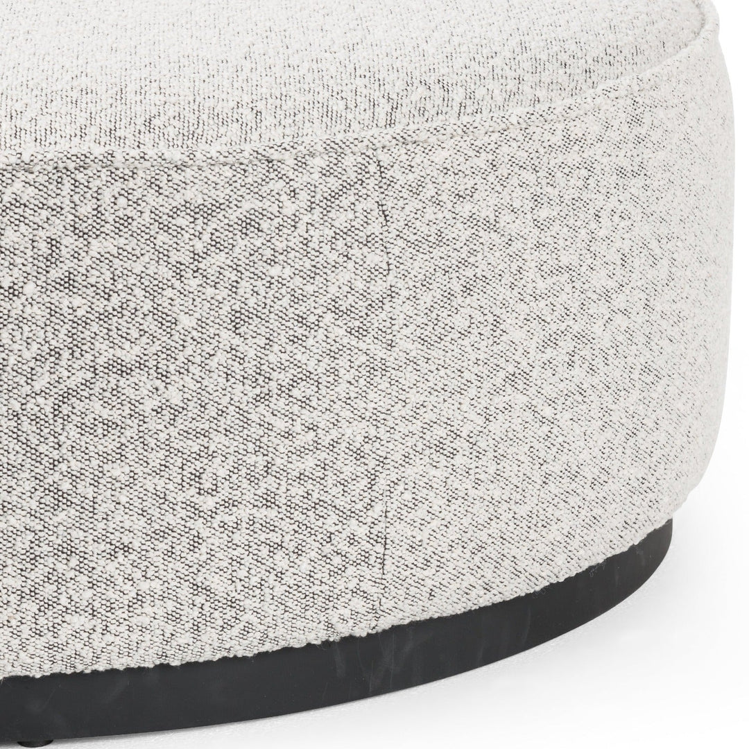 SINCLAIR BOUCLE UPHOLSTERED COCKTAIL OTTOMAN