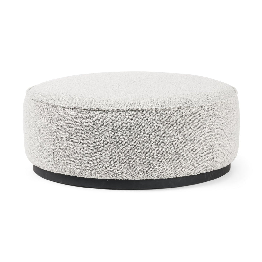 SINCLAIR BOUCLE UPHOLSTERED COCKTAIL OTTOMAN