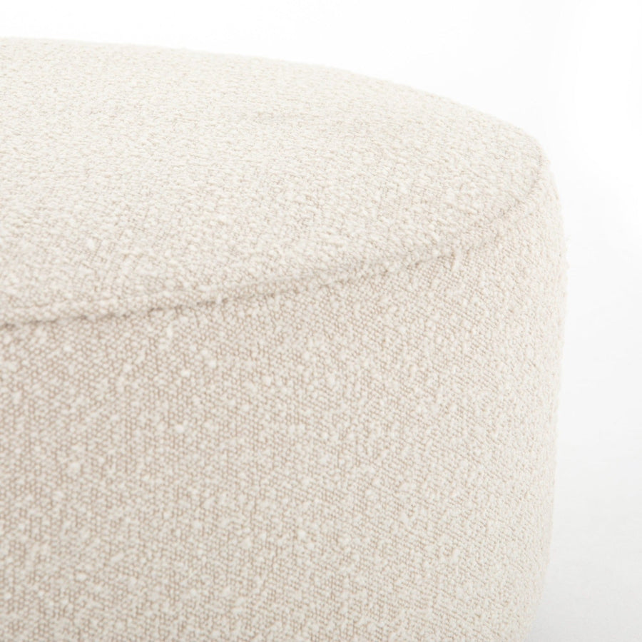 SINCLAIR BOUCLE UPHOLSTERED COCKTAIL OTTOMAN