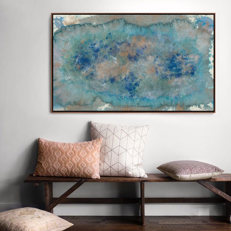 "SKY BLUE SPREAD" CANVAS ART