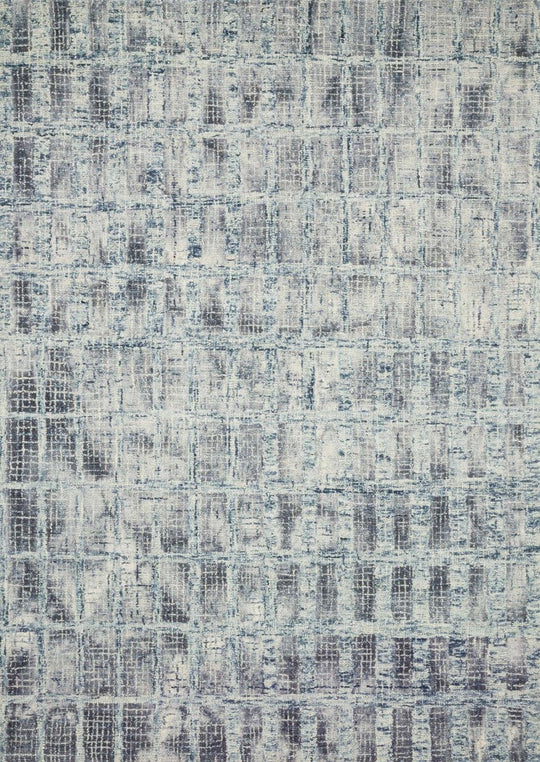 SLOANE HOOKED WOOL RUG: BLUE STEEL