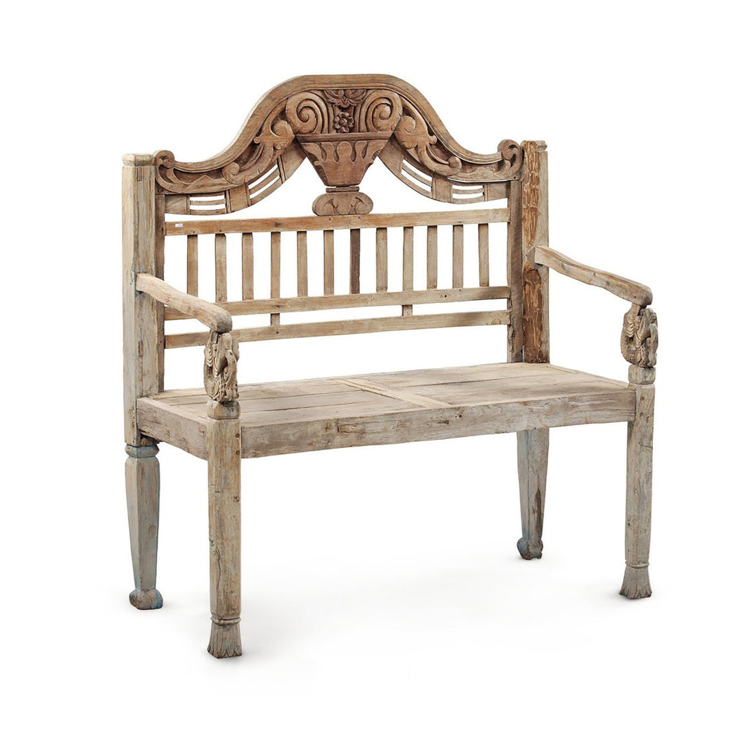 SMALL ANTIQUE MADURA BENCH NO.23