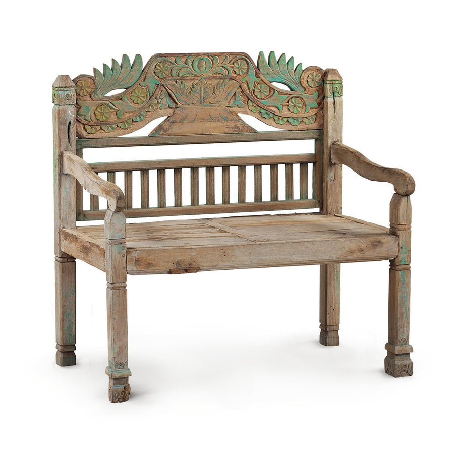 SMALL ANTIQUE MADURA BENCH NO.24