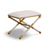 SOCIALITE GOLD + WHITE ROPED SMALL BENCH