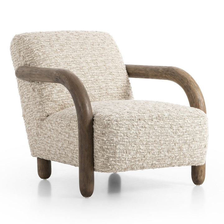 ANISTON BOUCLE UPHOLSTERED ARM CHAIR