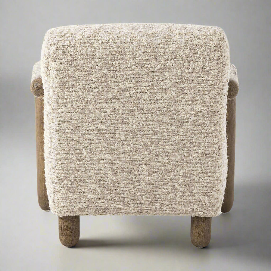 ANISTON BOUCLE UPHOLSTERED ARM CHAIR