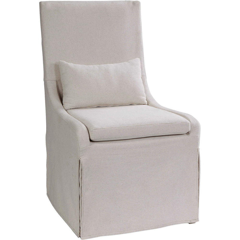 SOMA NATURAL LINEN SLIPCOVER DINING CHAIR