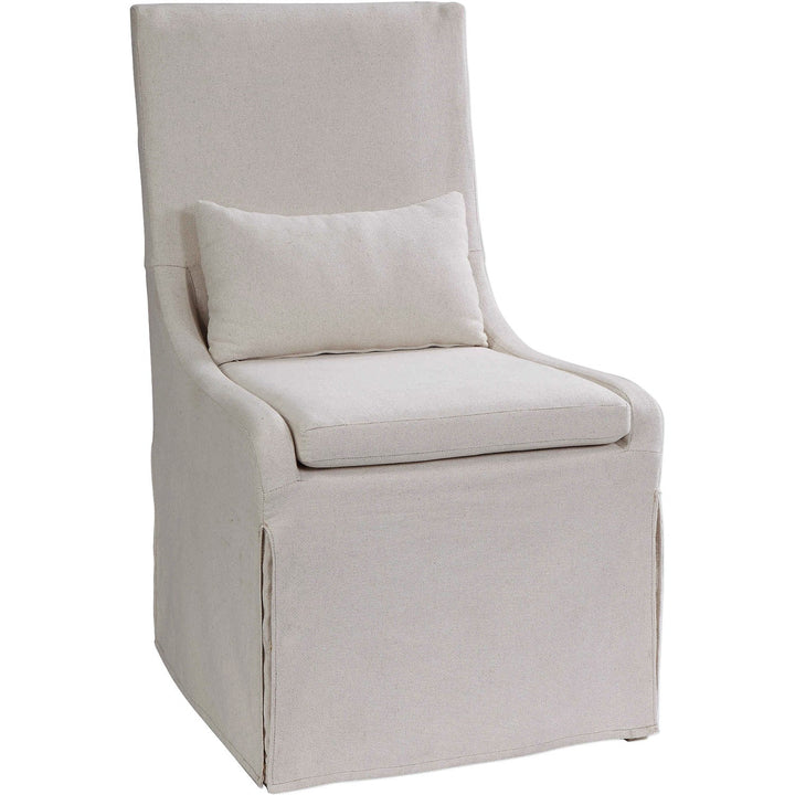 SOMA NATURAL LINEN SLIPCOVER DINING CHAIR