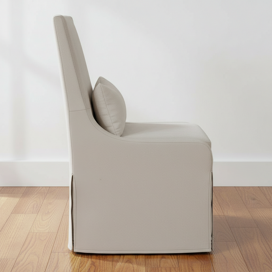 SOMA NATURAL LINEN SLIPCOVER DINING CHAIR