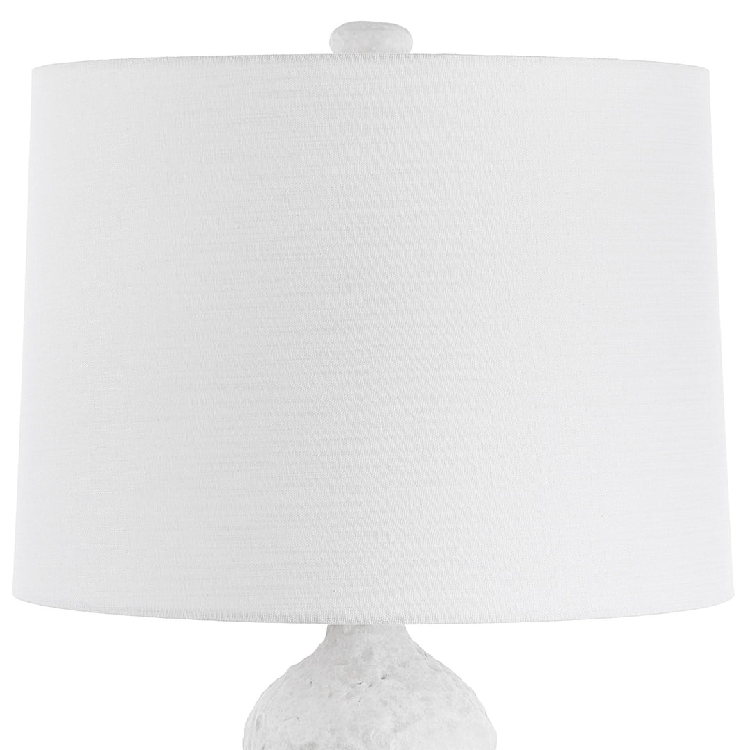 SONATA TEXTURED WHITE TABLE LAMP