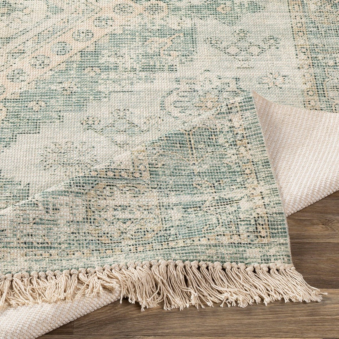 SOPHIE DISTRESSED VINTAGE PRINT RUG: SAGE