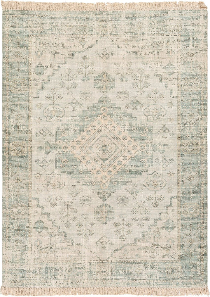 SOPHIE DISTRESSED VINTAGE PRINT RUG: SAGE