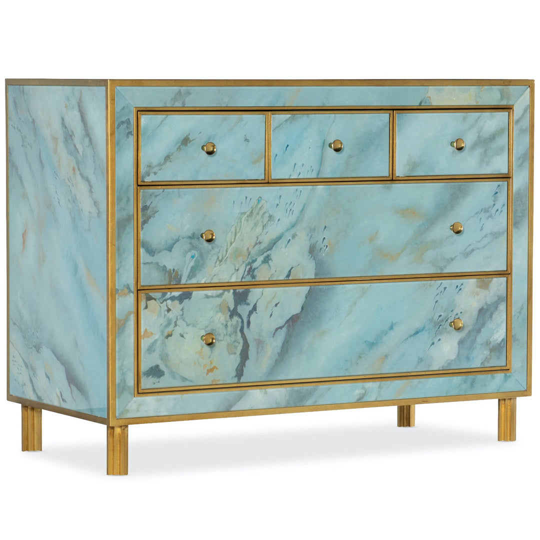 SORRELL SKY BLUE FIVE DRAWER CHEST