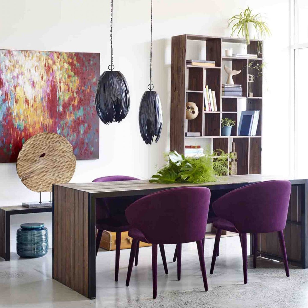 STEWART DINING CHAIR: PURPLE