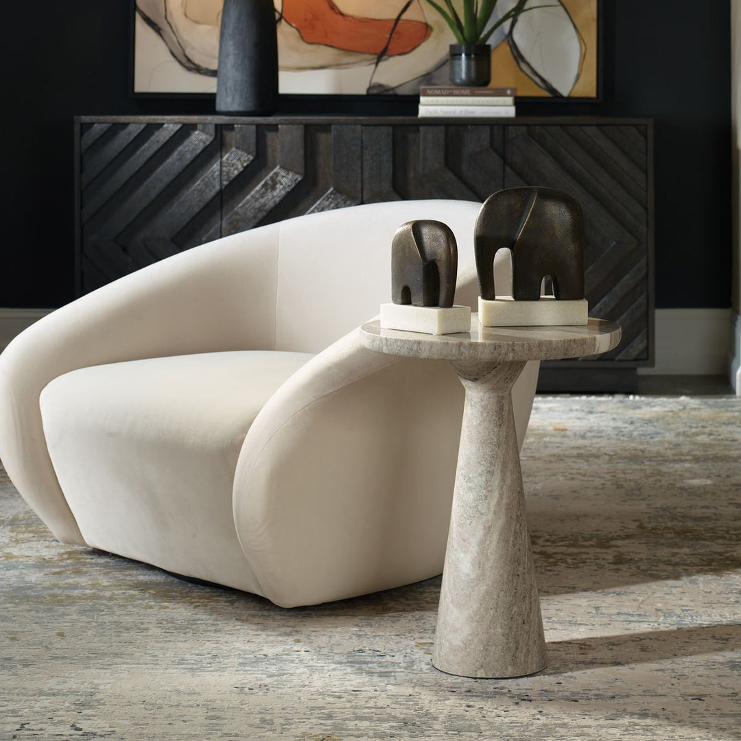 MORCHANA MARBLE ACCENT TABLE