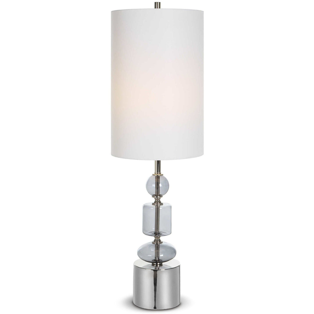 STRATUS GREY GLASS BUFFET LAMP