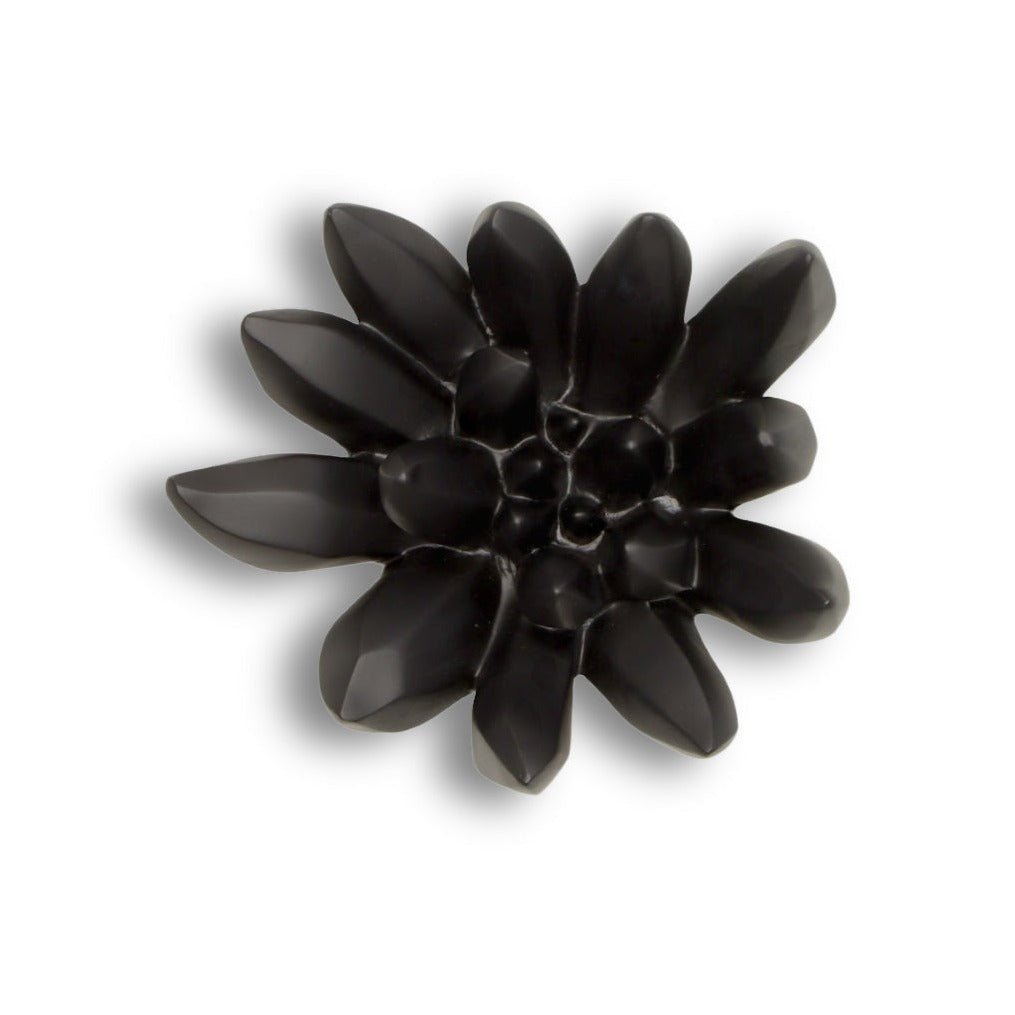 SUCCULENT WALL DECOR: MATTE BLACK