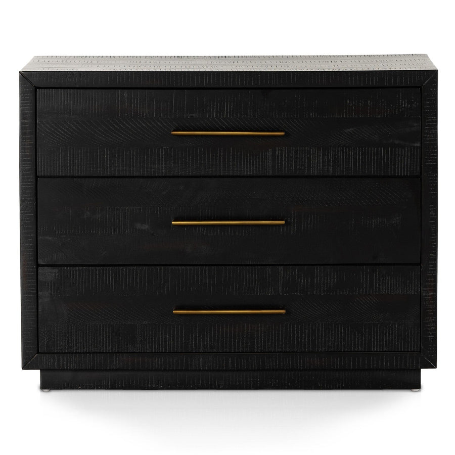 SUKI BURNISHED BLACK LARGE NIGHTSTAND