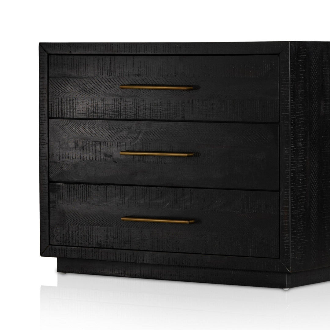 SUKI BURNISHED BLACK LARGE NIGHTSTAND