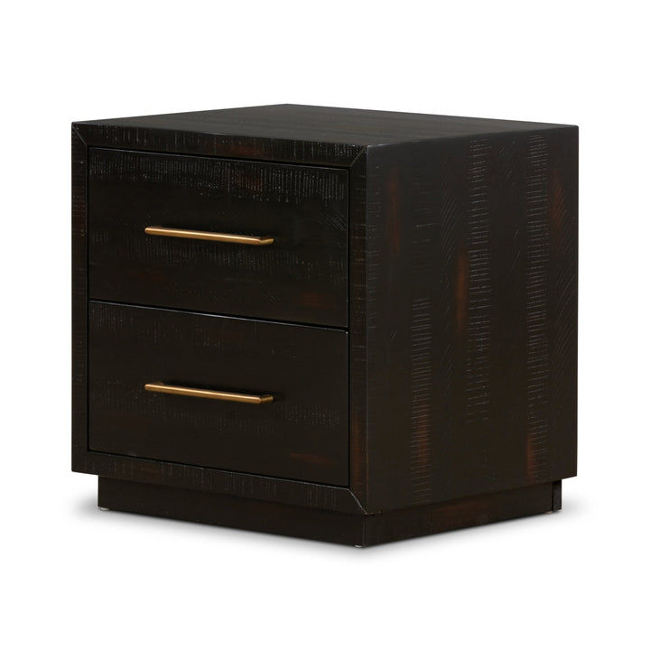 SUKI BURNISHED BLACK NIGHTSTAND