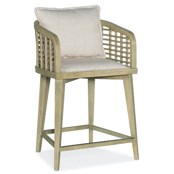 SUNDANCE BARREL BACK LIGHT COUNTER STOOL