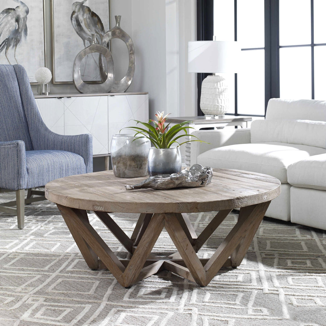 SUNDRY RECLAIMED ELM WOOD COFFEE TABLE