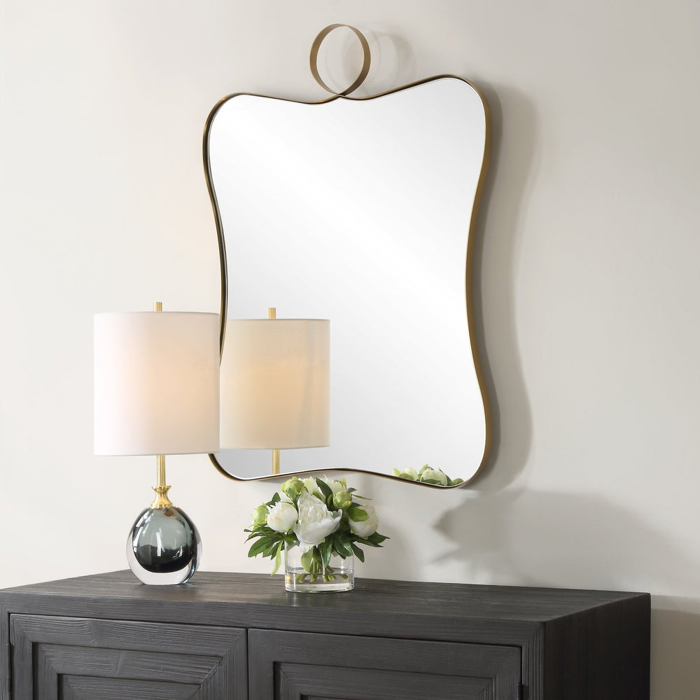 TALIA BRASS VANITY MIRROR