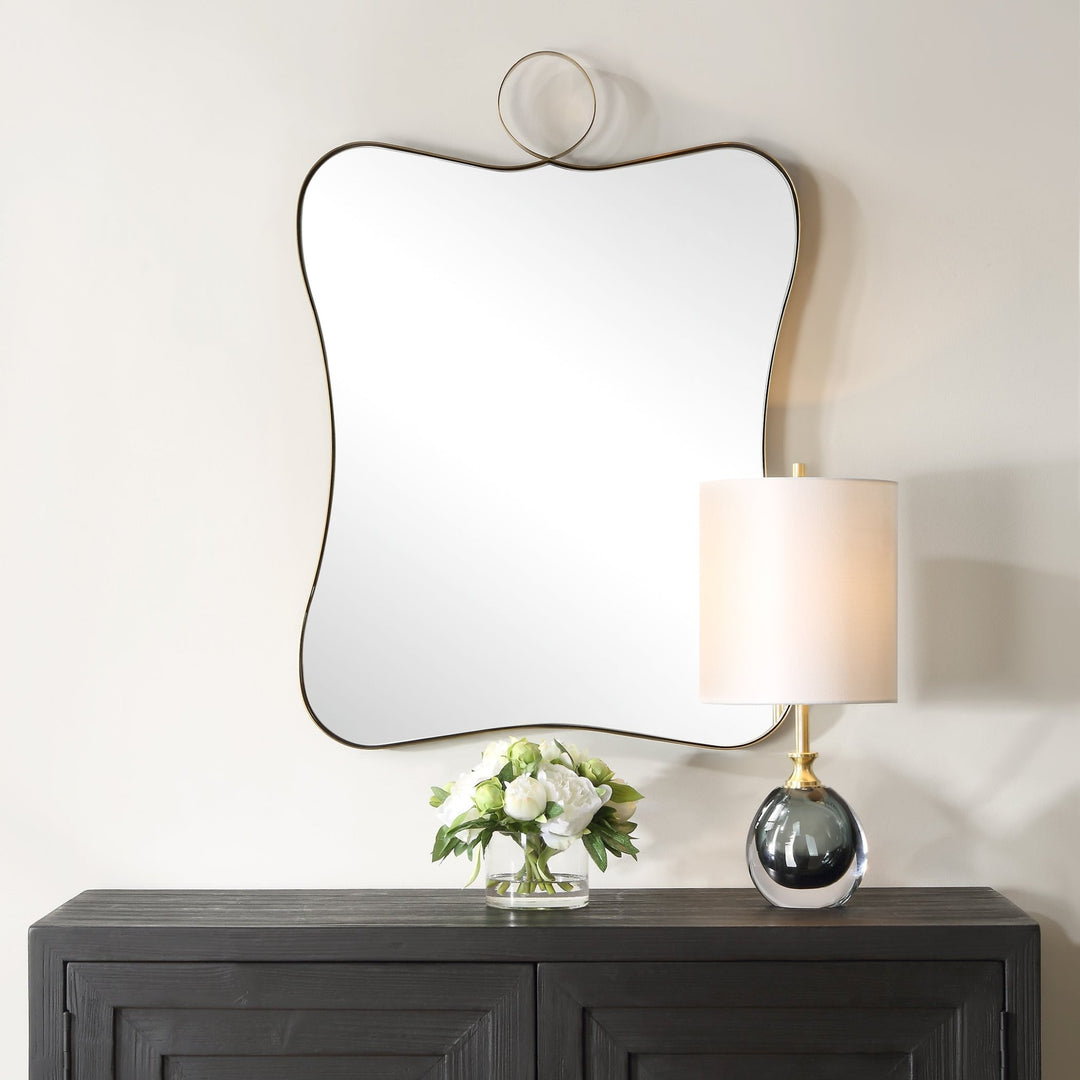 TALIA BRASS VANITY MIRROR