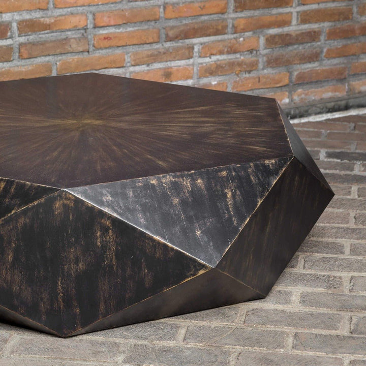 TAMBORA COFFEE TABLE: WORN BLACK