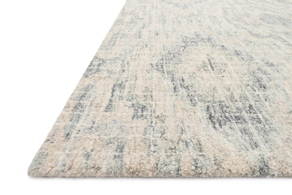 TATUM WOOL RUG: SLATE, SILVER