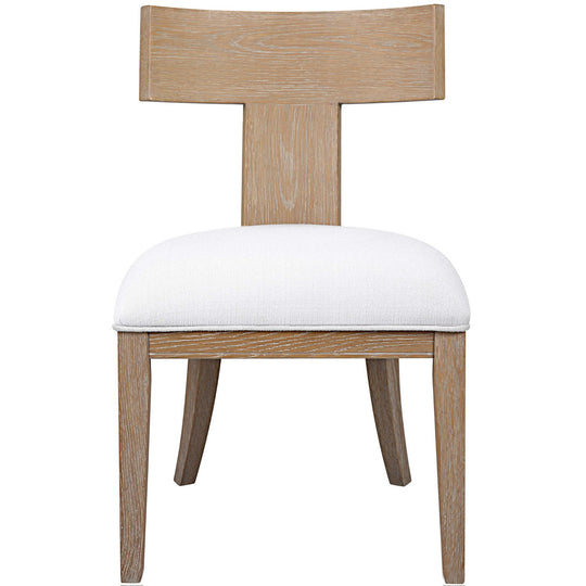 TAYLOR NATURAL OAK KLISMOS DINING CHAIR