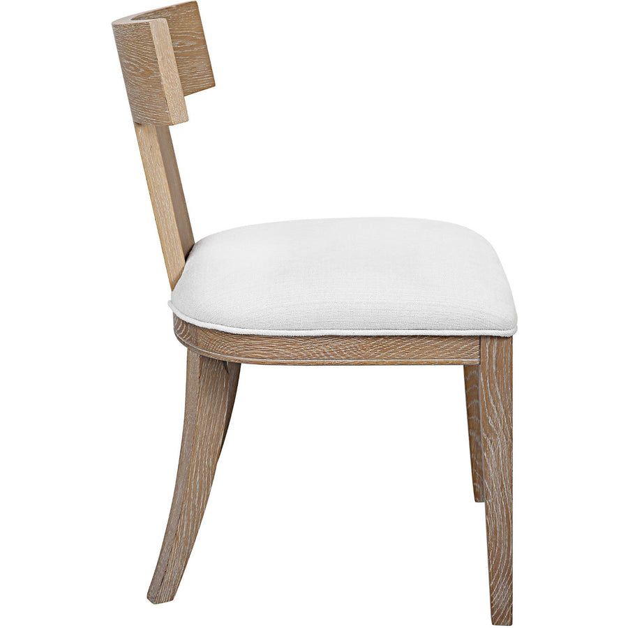 TAYLOR NATURAL OAK KLISMOS DINING CHAIR