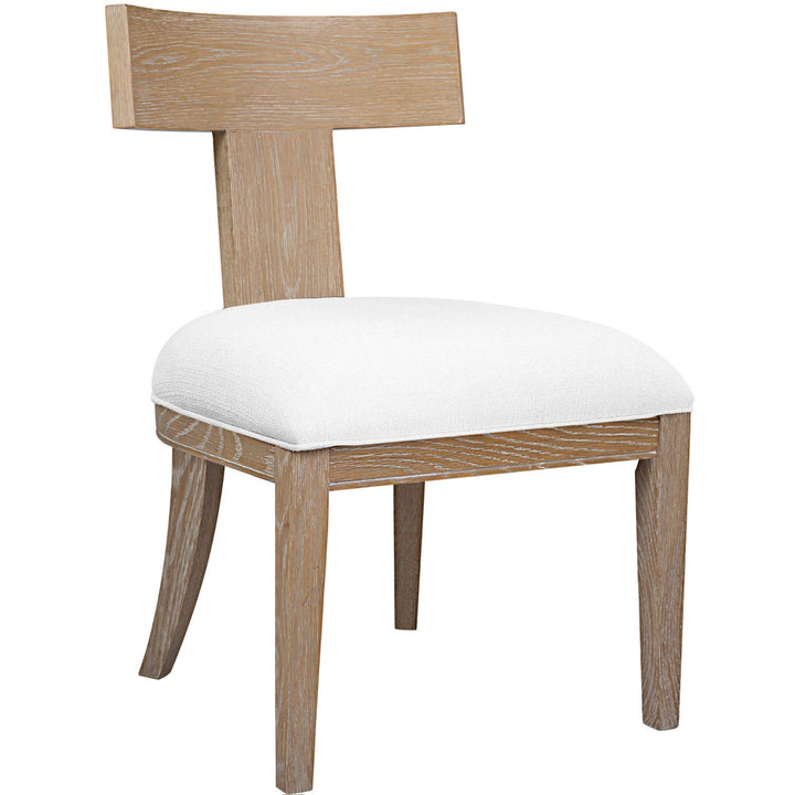 TAYLOR NATURAL OAK KLISMOS DINING CHAIR